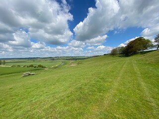 Brede Valley a stretch of Sussex countryside near Rye, and Winchelsea. Where Romney and Walland marshland extends past Winchelsea between two ridges of weald. East Sussex UK