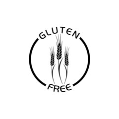 Wall Mural - Gluten free icon isolated on white background