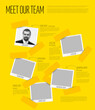 © Petr Vaclavek - Company team yellow presentation template with photos