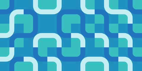 Wall Mural - simple geometric pattern design with basic geometry forms