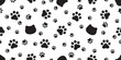cat seamless pattern paw kitten footprint calico vector pet scarf isolated repeat background cartoon animal tile wallpaper illustration doodle design