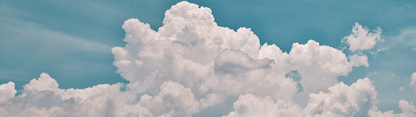 Wall Mural - clouds white soft in the vast blue sky