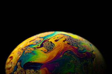 planet night. abstract galaxy background with globe earth in universe space with sunlight on dark ba