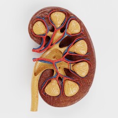 Wall Mural - Realistic 3D Render of Human Kidney