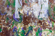 © Mira - Rusty and colorful texture of metal wall