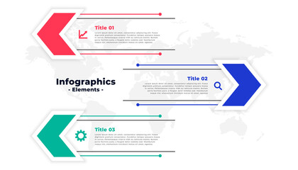 Wall Mural - infographic template in arrow style design