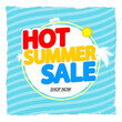 © Denis Sined - Hot Summer Sale, discount poster design template, special season offer, promotion banner, vector illustration