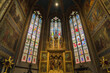 Prague dome caste saint vitus church mucha glass window