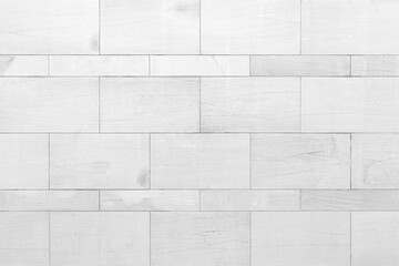 Wall Mural - White granite building exterior wall tile pattern and background seamless