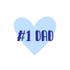 Canvas Print - #1 Dad. Number one Dad