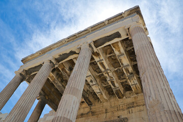 Sticker - Karyatides statues, Erehtheio, on the Acropolis in Athens, Greece