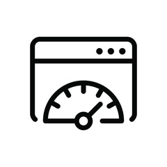 Wall Mural - website performance icon