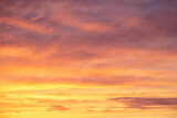 Fototapeta Zachód słońca - Colorful sunset with clouds in the sky.