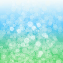 Wall Mural - abstract natural summer bokeh green blue white background texture light effect design material templ