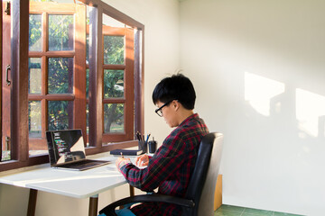 Wall Mural - developer programming and coding technology. website design safety of the social world cyberspace co
