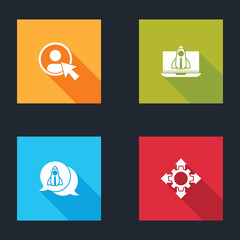 Sticker - Set Create account screen, Startup project concept, and Project team base icon. Vector