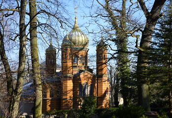 orthodoxe kirche in der altstadt von weimar, thüringen