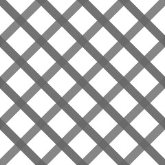 Wall Mural - Check seamless pattern. Checkered fabric texture diagonal lines seamless background.