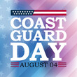 © Waseem Ali Khan - Vector illustration on the theme of United States Coast guard day, observed every year on August 4th.
