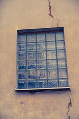 Poster - Low angle shot of the blue big old window