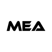 MEA Letter Logo Design With White Background In Illustrator, Vector Logo Modern Alphabet Font Overlap Style. Calligraphy Designs For Logo, Poster, Invitation, Etc.
