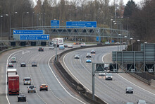 Traffic On British Motorway M25