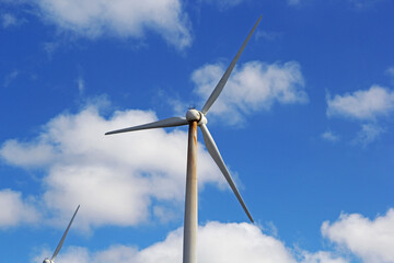 wind turbine on sky