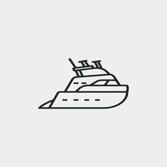 Ship vector icon