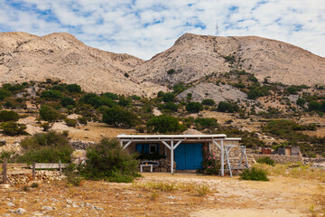 Wall Mural - House in the Stara Baska countryside, Krk island