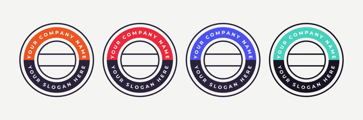 Wall Mural - badge certificates logo company to determine based on criteria. vector illustration certified logo d