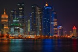 Fototapeta Londyn - Doha by night, Qatar - Sony a7R IV. 