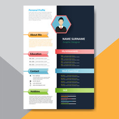 Curriculum vitae template design	