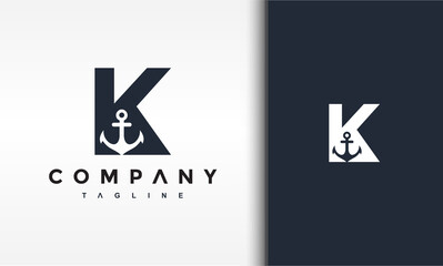 Poster - letter K anchor logo