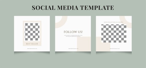 Wall Mural - Social media template banner fashion sale promotion