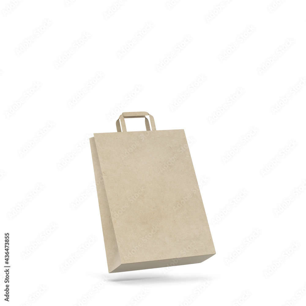 Blank shopping bag mockup Stock Illustration | Adobe Stock