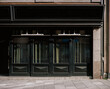 closed spiritus bar in the city, concept photo for the impact of the coronavirus 2021 in Germany.