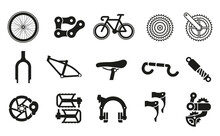 Common Bicycle Parts For Assembling Parts Into 1 Bicycle.
