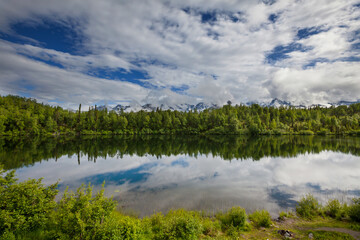 Canvas Print - Summer lake