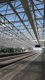 Fototapeta Most - train station with railway