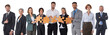 © alotofpeople - Business people with pieces of puzzle