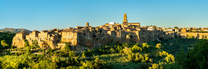 Poster - Panorama of Pitigliano town in Tuscany, Italy