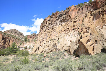 Poster - Canyon in Bandelier National Monument, New Mexico, USA