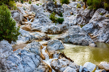 Wall Mural - River in canyon not far from the city Kemer. Antalya province, Turkey