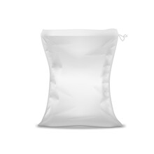 3D White Sack For Rice, Salt, Sugar Or Sand