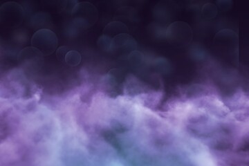 Wall Mural - mystery mist concept with lights bokeh effect creative abstract background for any purposes