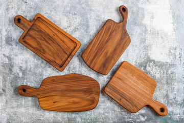 Handmade chopping boards.