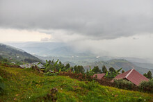 Mountain Cloudy Landscape Of Eastern Africa Region