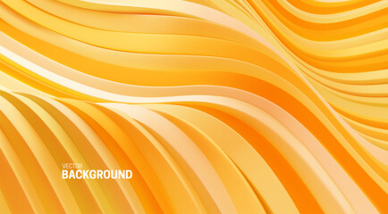 Wall Mural - pastel blue abstract background with 3d curvy stripes.