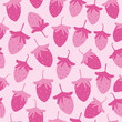 Vector Pretty Pink strawberries seamless pattern design