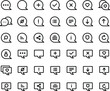 © odi - Bubble speech icon line style for website and application